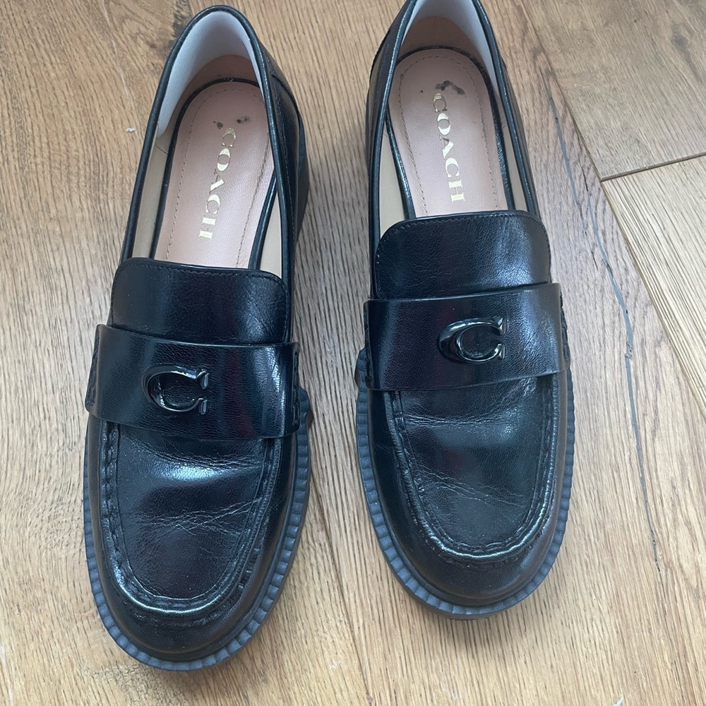 COACH Leah Leather Loafers